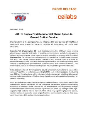 [Press Release] USEI Cailabs 02052025