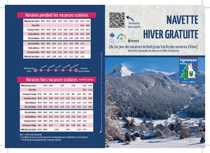 Fiche Horaires Corrençon 2024 2025