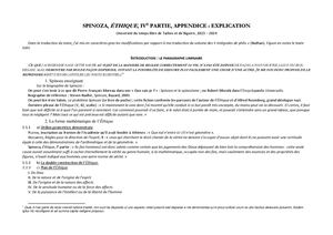 Spinoza Ethique Iv Appendice Plan Du Cours & Citations