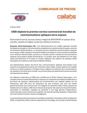 [Communiqué De Presse] USEI Cailabs 05022025