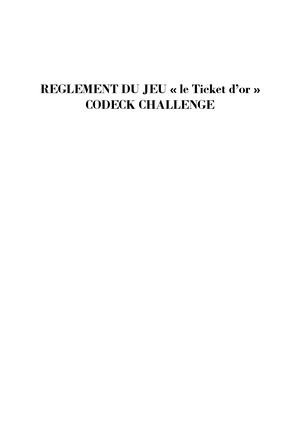 Formulaire Règlement Codeck Grand'O