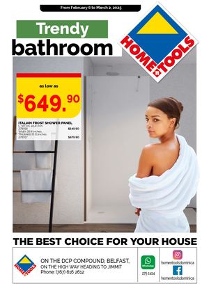 Catalog Trendy bathroom Dominica 2025