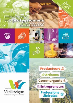 Livret des commerçants et artisans Vieillevignois