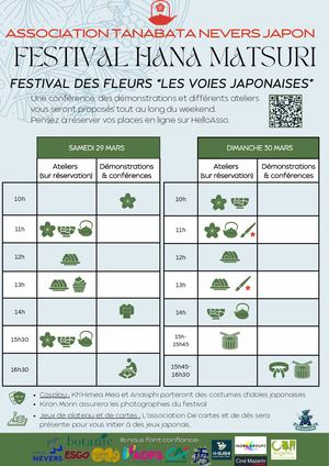 Programme Horaire Festival Tanabata 2025