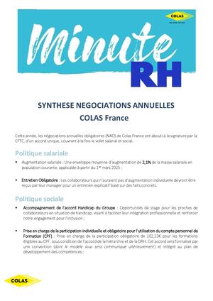 Minute Rh Synthèse Nao 2025 Colas France