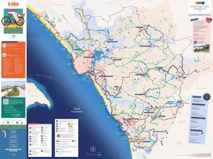 Carte cyclo du Pays de Saint Gilles