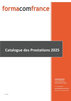 Catalogue FORMACOMFRANCE 2025 V1