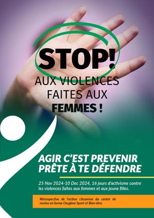 Agir c'est prévenir, prête a te défendre. RAPPORT DE CAMPAGNE