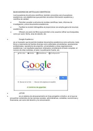 Buscadores De Artículos Científicos