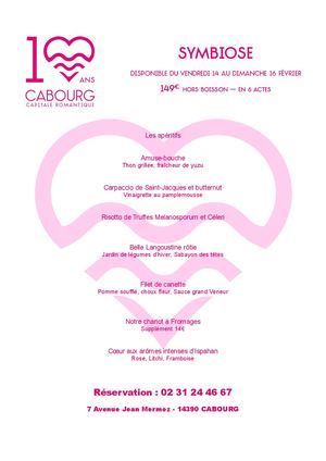 Menus Saint Valentin 2025