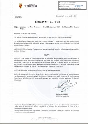 Fichier Parution Des Décisions 24 490 à 24 508 Du 30 12 2024