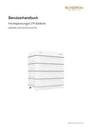 Sungrow Sbr064 Benutzerhandbuch De