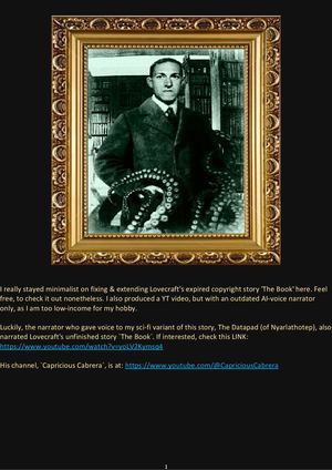 The Dreadful Tome_PDF_The Case Of The Alien Nightmare Gargoyle_Lovecraftian Cthulhu Evil Book Story