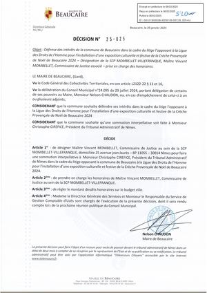 Fichier Parution Des Décisions N° 25 025 à 25 027
