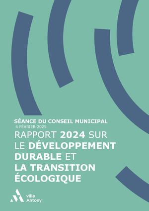 Rapport Développement Durable 2025 sur l'année 2024