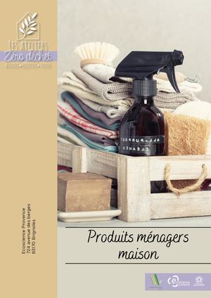 Livret Fiches Recettes Produits Ménagers maison