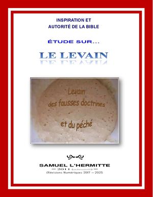 LE LEVAIN DANS LA BIBLE