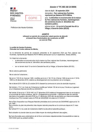 Arrêté Refusant Un Permis De Construire À Gavarnie