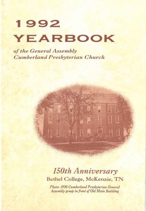 1992 Yearbook of the Cumberland Presbyterian Church