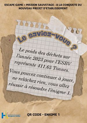 Enigme 1 Local Dechets