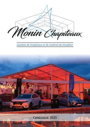 MONIN Chapiteaux Catalogue 2025