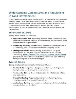 Calaméo - Understanding Zoning Laws And Regulations In Land Development
