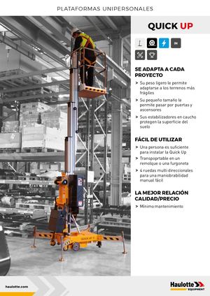 Quick Up - ES - Ficha técnica