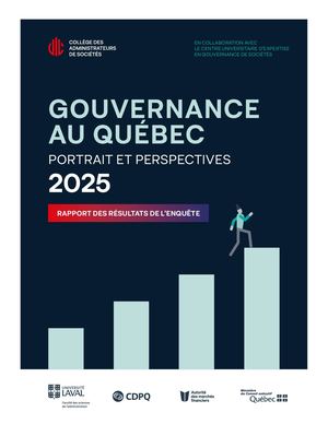 Enquête Gouvernance au Québec : portrait et perspectives 2025 VF