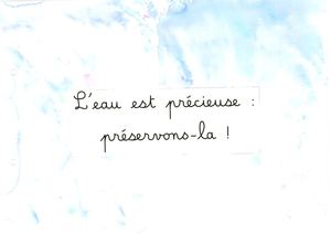 Carnet des écogestes : "L'Eau est précieuse : Préservons-la !"