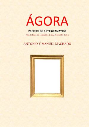 N 30 en prueba (2) ÁGora Papeles De Arte Gramático N 30 Nueva Col Monográfico Invierno Febrero 2025 Homenaje A Los Machado