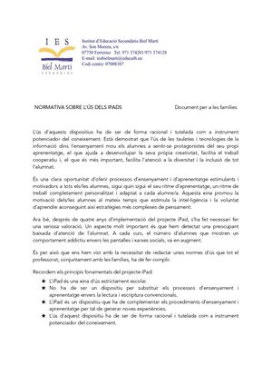 Normativai Pads (Famílies)