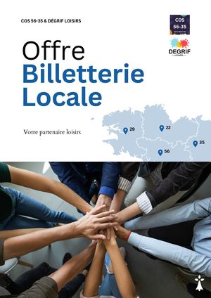 Offres Billetterie Locale Cos 56 35 & Dégrif Loisirs