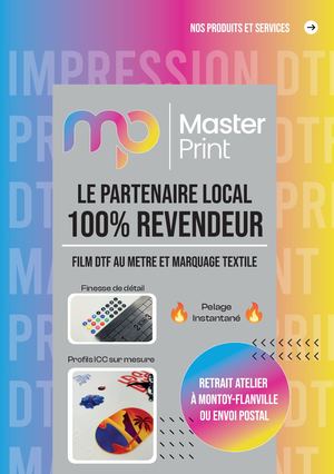 Film et marquage dtf 100% Revendeur à Metz