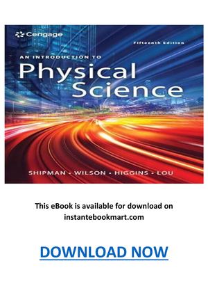 An Introduction To Physical Science 15th Edition Pdf