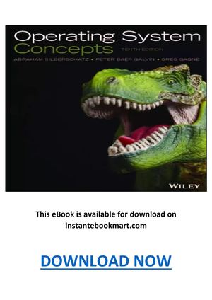Operating System Concepts 10th Edition Pdf