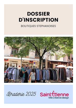 Dossier d'inscription 2025 braderie commerçants sédentaires