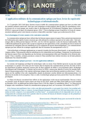 LA NOTE DU CESA N°586