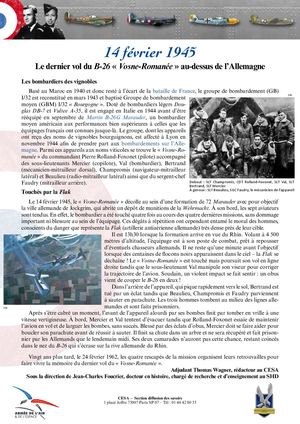 14 Février 1945 B26 Vosne Romanee