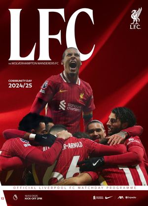 Liverpool v Wolverhampton Wanderers matchday programme 2024/25