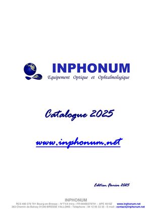 Inphonum Catalogue 2025