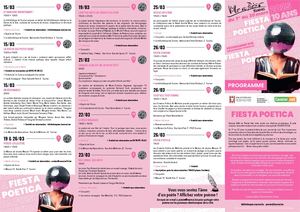 Programme Tournai, Ville en Poésie 2025