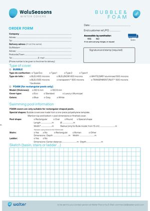 Order Forms Walter EN Walu Seasons Bubble Foam