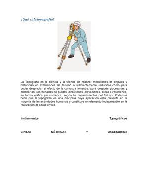Qué Es La Topografía