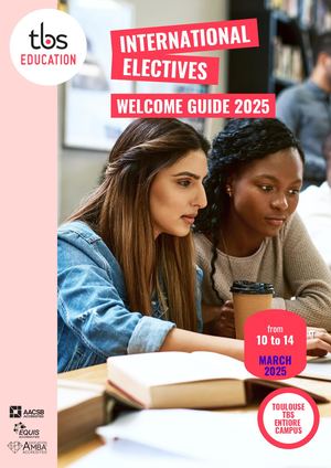 TBS International Electives: Prof Guide