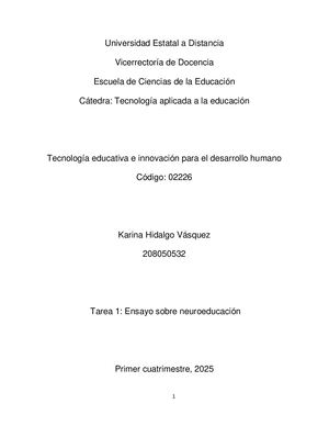 Tarea1 Ensayo Karina Hidalgo V