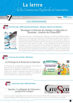 Lettre D'actualité Cri N°7 Février 2025