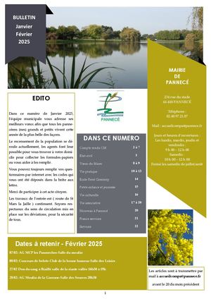 Calaméo - Bulletin Janvier Février 25
