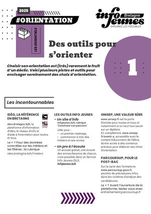 #Orientation : outils pour s'orienter