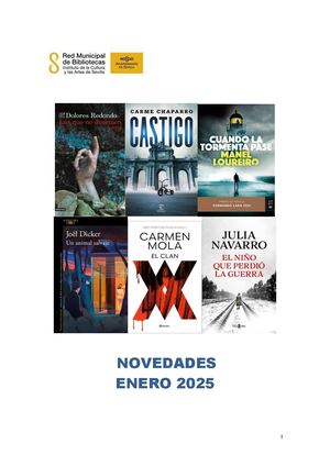 Novedades Narrativa Enero 2025