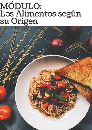 Modulo Origen De Los Alimentos